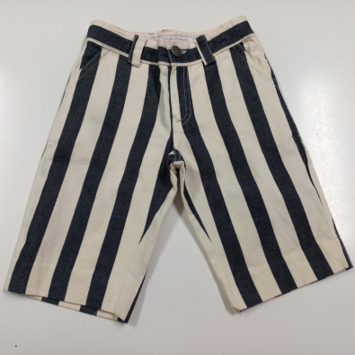 Pantalone Tela Bermuda Rigoni Panna Jeans Scuro Les Garcons 2 Anni  