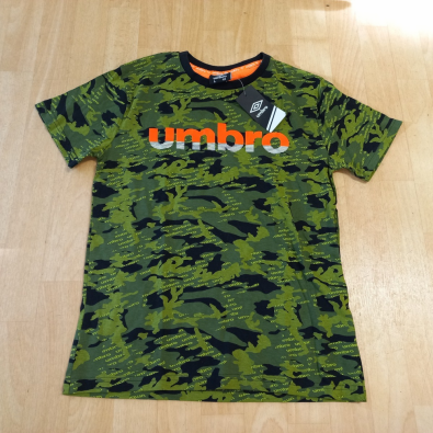 Maglietta Camouflage Scritta Arancio Umbro  12 Anni   
