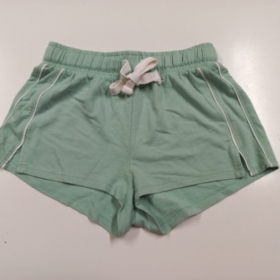 Pantalone Corto Verde Menta Laccio Bianco 10/11 Anni  