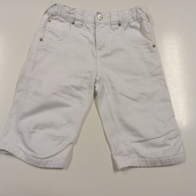 Pantalone Jeans Bianco Corto Bimbus 5/6 Anni  