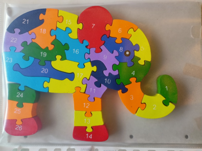 Puzzle Legno Elefante  