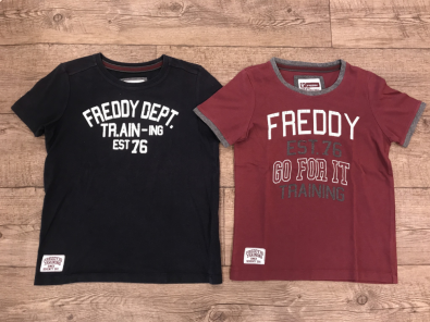 Due Magliette Freddy Anni 8 Bimbo  