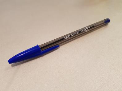 SCUOLA Penna Blu Crystal Bic 1.6mm NUOVO  