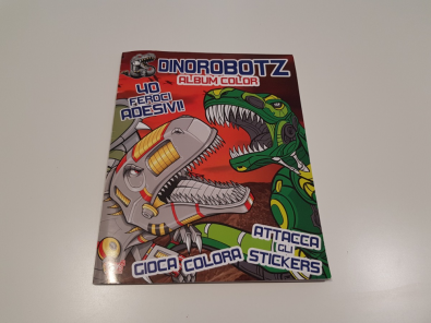 Album Da Colorare+adesivi Dinosauri Dinorobots 3+ NUOVO  