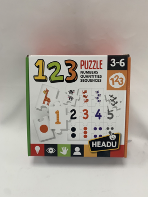 Puzzle 1 2 3 HEADU 3/6 Anni   