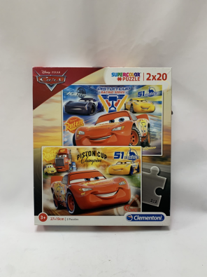 Puzzle Supercolor Clementoni 2x20 Pz Disney Cars  