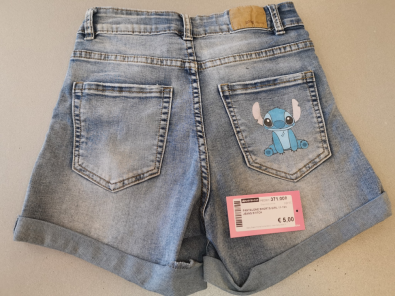 Pantalone Shorts Girl 11-12a Jeans Stitch  