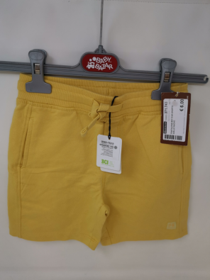Pantalone Boy 5-6a Shorts Giallo Nuovo   