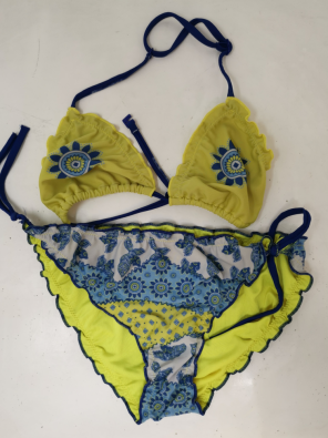 Mare Bikini Girl 8-9A Calzedonia Giallo Blu   