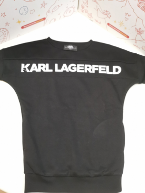 Maglia Girl 5 A - Maximaglia Carl Lagerfeld Nero   