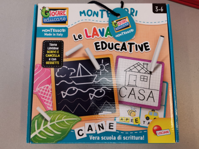 Gioco Montessori Le Lavagne Educative MAI APERTO  
