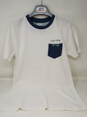Maglia Boy 10-11 A - Bianco /tasca Blu   