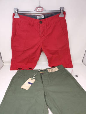 Pantalone Boy 14 A Alcott 2 Pz Rosso E Verde Oliva   