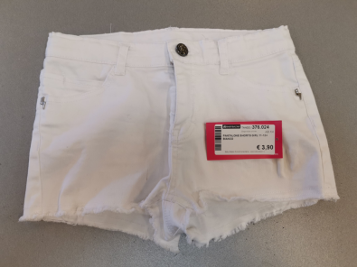 Pantalone Shorts Girl 11-12A Bianco   