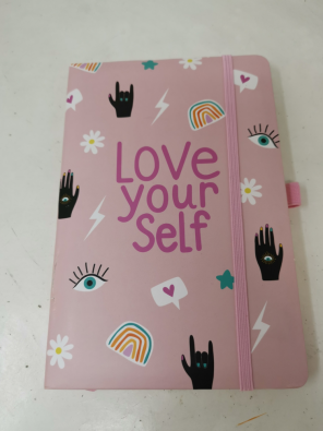 Quaderno Block Notes Love Your Self Rosa  