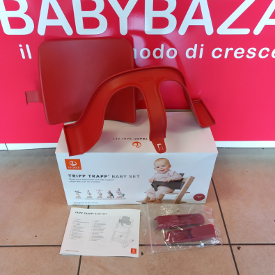 Baby Set Rosso Per Tripp Trapp - Con Estensione Piedini - STOKKE  