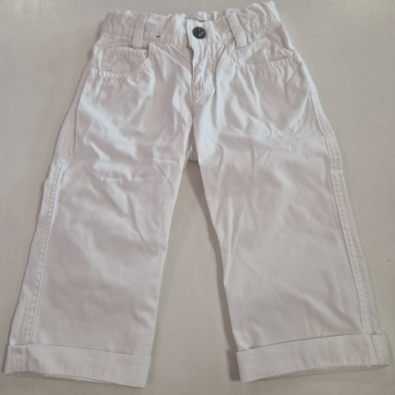 Pantalone Bianco Bimbo 18 Mesi   