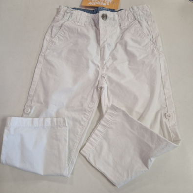 Pantalone Bianco Bimbo 23 Mesi (diventa Calzoncino)  