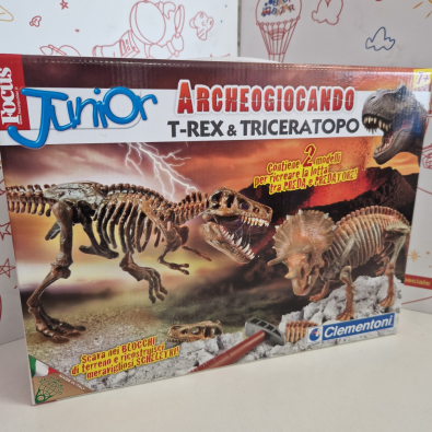 Archeogiocando Trex E Triceratopo  