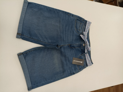 Bermuda Bimba 14 Anni Okaidi Jeans Con Cintura  