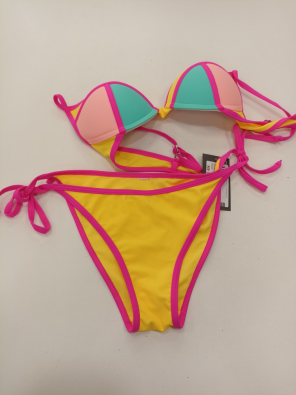 Costume Bikini Ragazza Tg S Fluo 3 Colori  