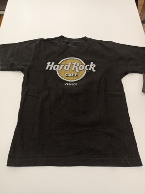 T-shirt Bimbo 8/9 Anni Hard Rock Cafe Nera  