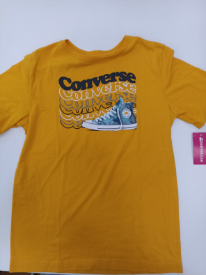 T-shirt Ragazzo Tg.XL Gialla Converse Firmato Smart  
