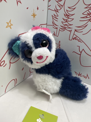 Peluche Panda Con Occhioni Azzurro E Bianca  