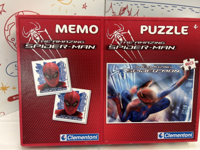 Memo + Puzzle 60 Pz Spiderman  