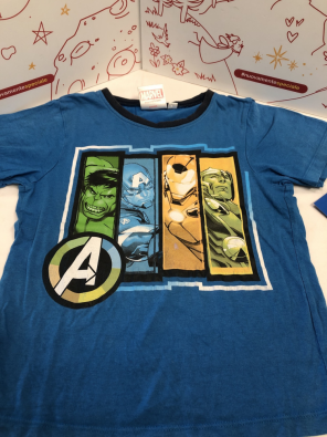 Maglietta Bimbo 6a Avengers Blu  