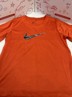 T Shirt Bimbo 7 A Dri Fit Nike Arancio   