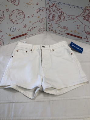 Short Bimba 14 (25) A Levis Bianco Jeans   