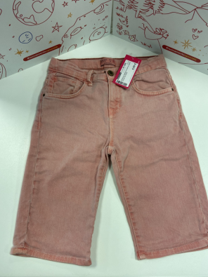 Bermuda Bimbo 9/10 Anni In Jeans Color Salmone   