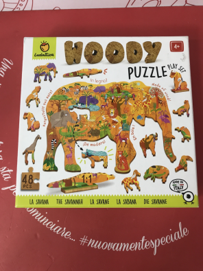 Gioco Puzzle Legno Animali  