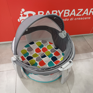 Fisher-Price Baby Gear Mini Lettino Go, Box per Neonati, Portatile da Interno e Esterno, F  