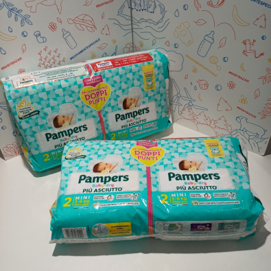 Pannolini Pampers Baby Dry Taglia 2 Pacco Doppio  