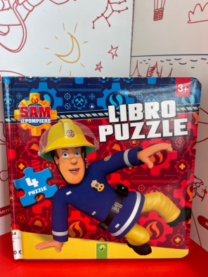 Libro Puzzle Sam Il Pompiere - Nuovo   