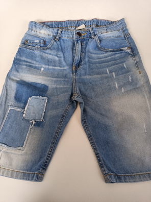 Bermuda Jeans Zara Boys 11/12a Bimbo Cm.152 Con Strappie Toppe