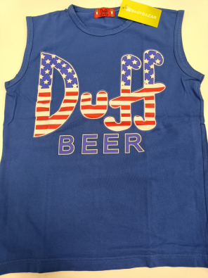Canotta Duff Beer 9/10a Bimbo Bluette Stampa Duff