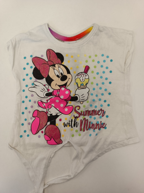 T-shirt Disney 4a Bimba Cm 104 Bianca Stampa Minnie & Friends
