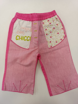 Pantalone Chicco 9m Bimba Cm 68 Rosa Fant Fiori