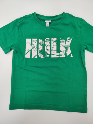 T-shirt Marvel 4/5a Bimbo Verde Stampa Hulk