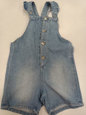 Salopette Jeans H&M 18m Bimba Cm.86 A Pantaloncino 