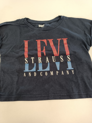 T-shirt Levi's 5a Bimba Cm.110 Blu Stampa Strauss