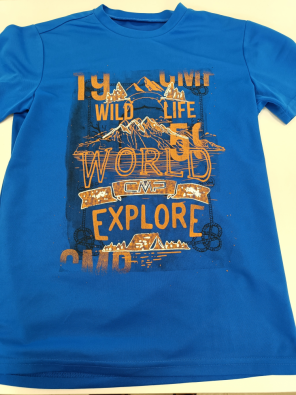 T-shirt CMP 12a Bimbo Blu Stampa Wild Life
