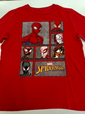 T-shirt Gap Kids Taglia M Bimbo 9/10 Rosso Stampa Spider Man