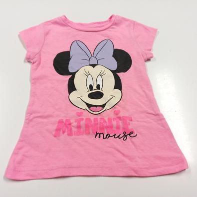 Maglietta Rosa Fluo Minnie Disney 3/4 Anni  