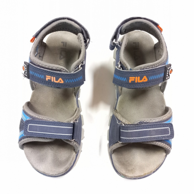 Sandalo Blu E Arancio Fila 33  