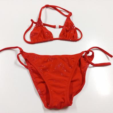 Costume Rosso Bikini 8 Anni  