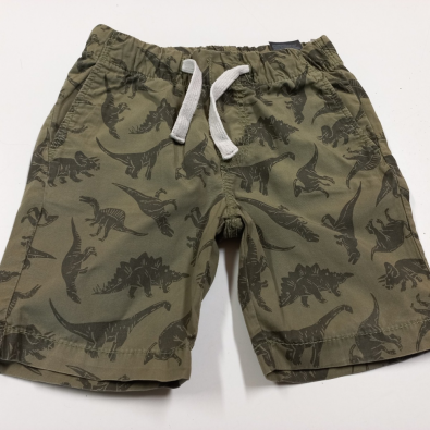Pantalone Bermuda Verde Con Dinosauri  H&M  2/3 Anni  